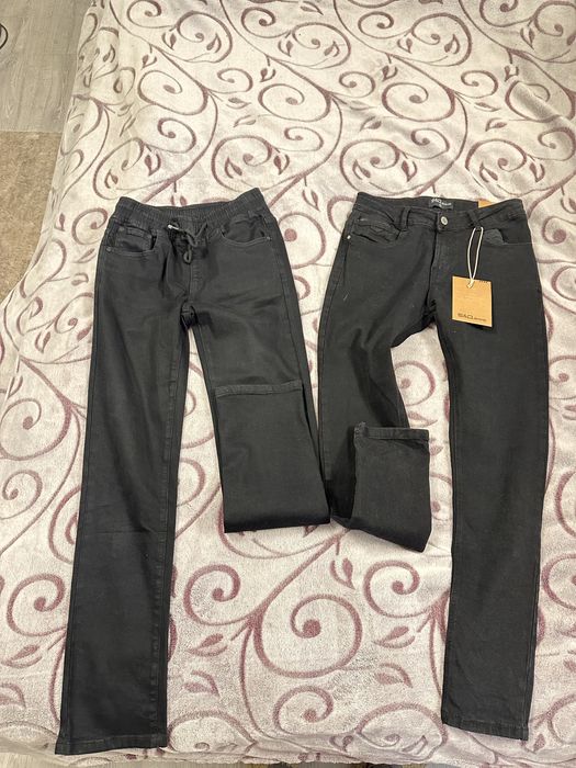 Новые фирменные джинсы в школу черного цвета, турция