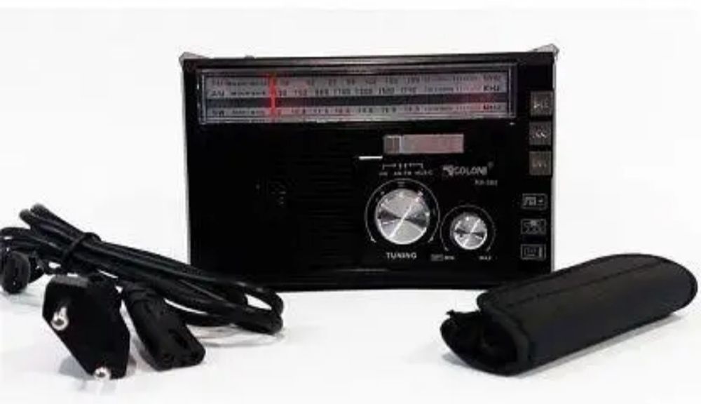 Потужний переносний радіоприймач Golon RX-382 FM/AM/SW з ліхтариком