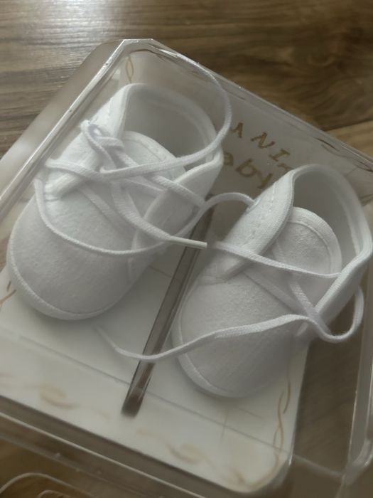 Ubranko do chrztu+buciki+płaszczyk