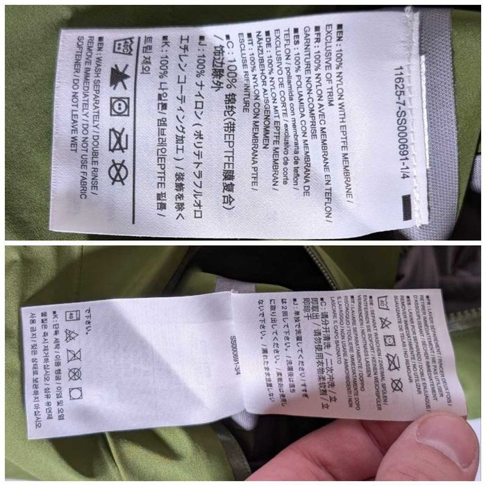 Дощовик Arc'teryx Zeta LT Jacket оригінал S розмір стан нова річ сток