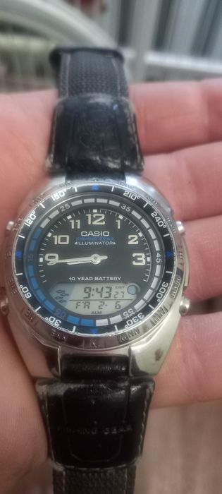 Casio AMW-700, часы рыбака, бу