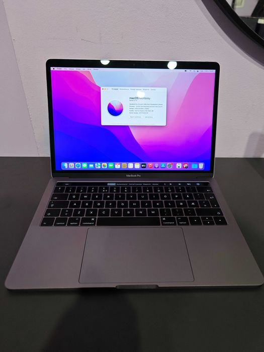Apple MacBook Pro 13 TouchBar A1706 8GB 512GB Srebrny Nowa Bateria