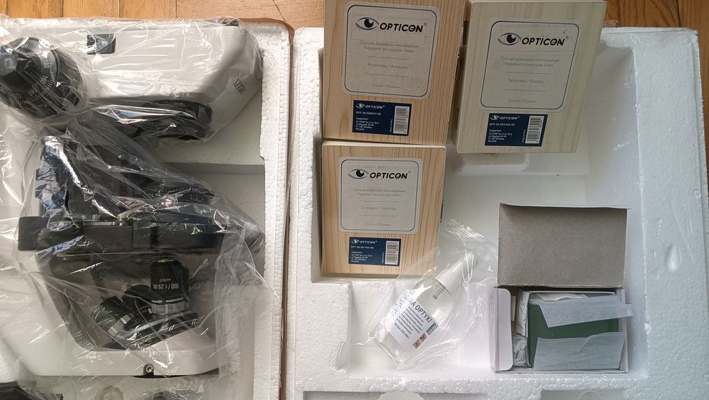 Mikroskop Delta Optical Triokular - jak nowy