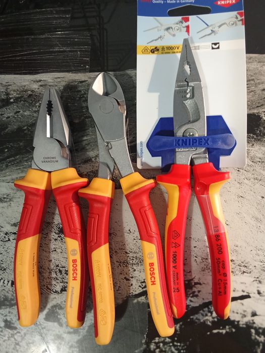 Zestaw narzędzi dla elektryka knipex Bosch 3 sztuki nowe oryginał