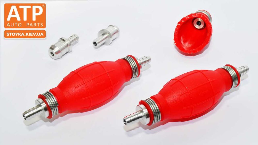 Насос груша підкачки палива поліуретан гарантія 12 місяців (8мм 10мм)