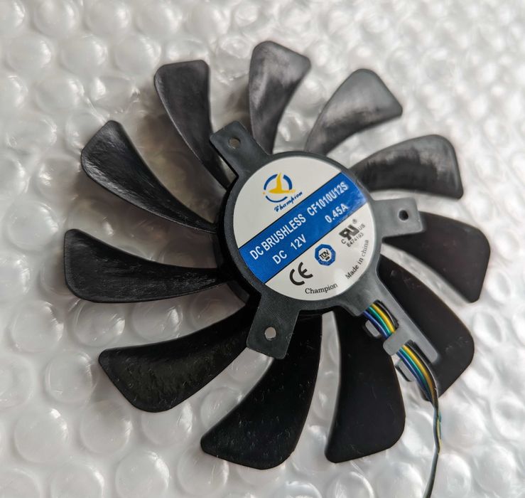 XFX MSI FAN 93 95 mm вентилятор видеокарты 4 pin CF1010U12S