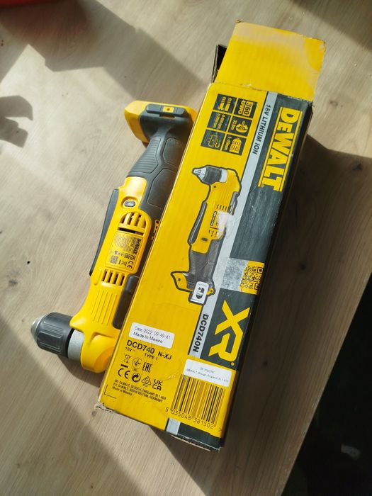 DeWalt dcd740 кутова дриль- шуруповерт