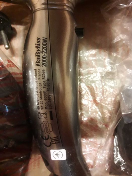 Фен BaByliss 6000E  (новий)