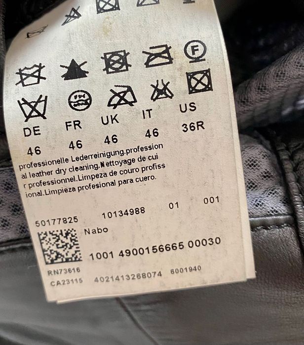 Casaco Couro Hugo Boss