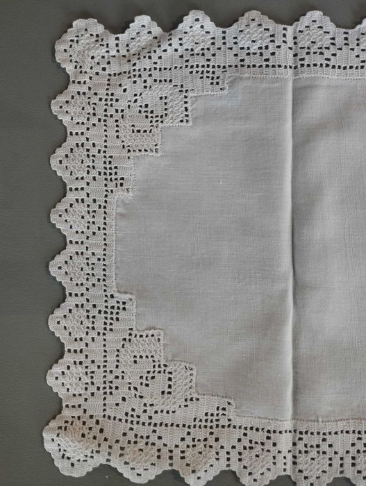 Naprons crochet e linho64862378370049122
