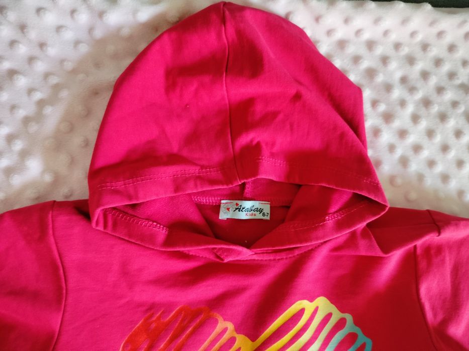 Bluza z kapturem dla dziewczynki 5-6 lat