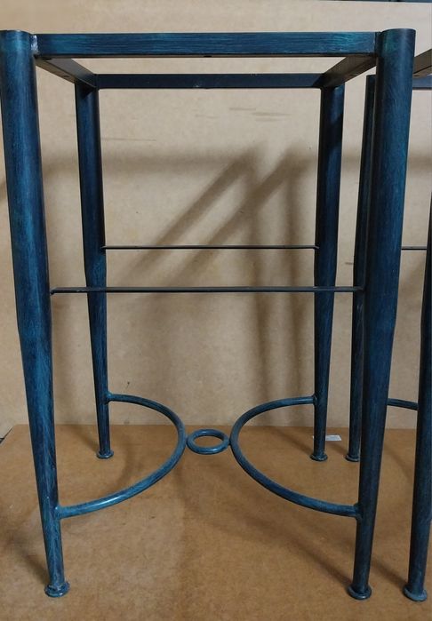 2 iron frames for bedside tables or other uses.64584550857346123
