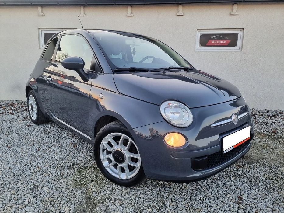 Fiat 500 ŚLICZNY 1.2 Benzyna BOGATA WERSJA Oryginał ZADBANY Serwis 2012r GRAY