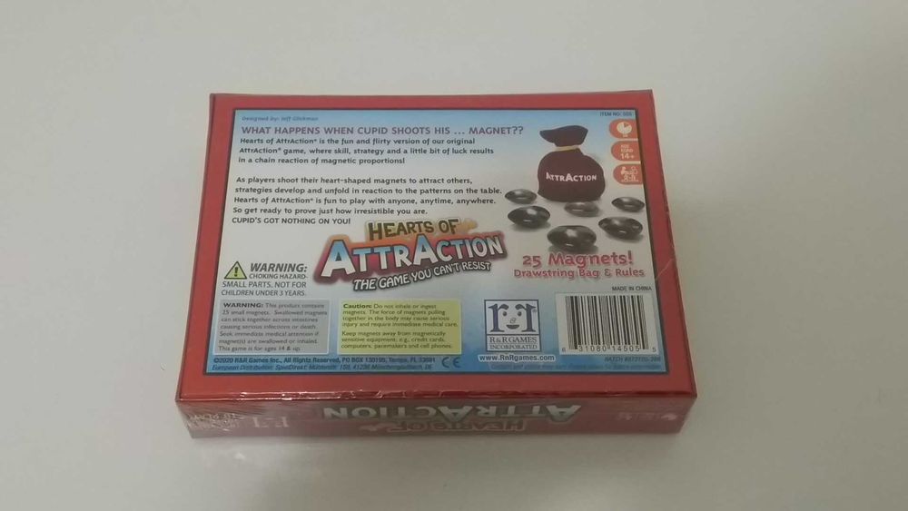 Hearts of Attraction - Jogo de Tabuleiro Magnético