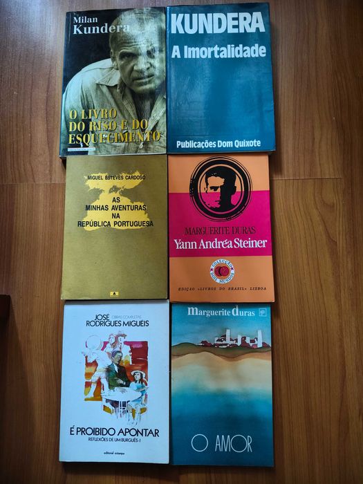 Milan kundera, Marguerite Duras, José Rodrigues Miguéis, Miguel Esteves Cardoso