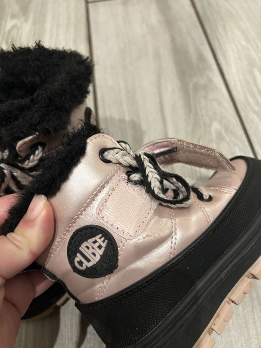 Зимові дутіки теплі 15.8 см Clibee для дівчинки