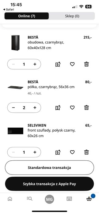Ikea besta 128x60