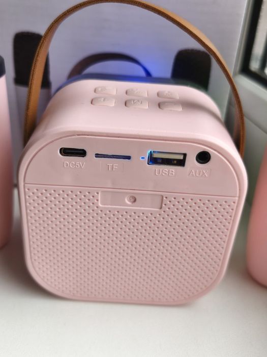 Караоке детское с LED подсветкой,з 2 микрофоном