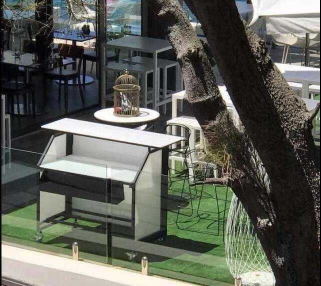 Balcão Cocktail Bar dobráveis e ​​amóviveis com luz Led RGB
