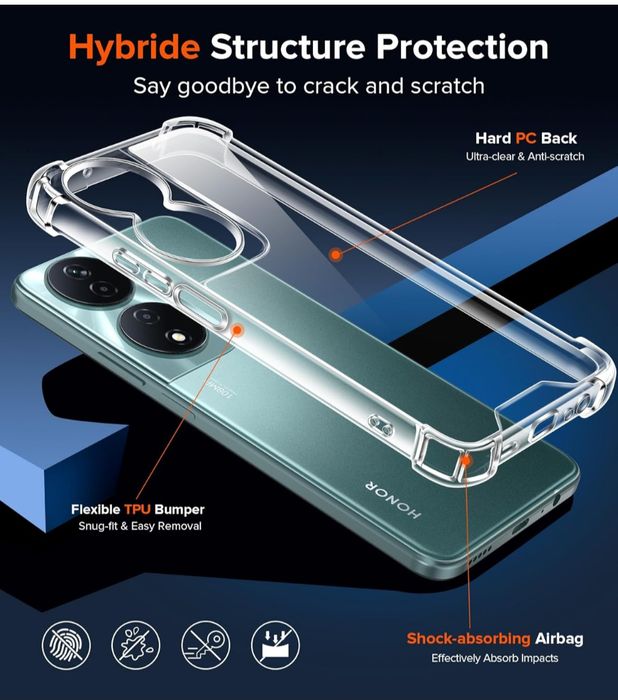 Honor 90 Smart / Honor X7b - Capa Transparente