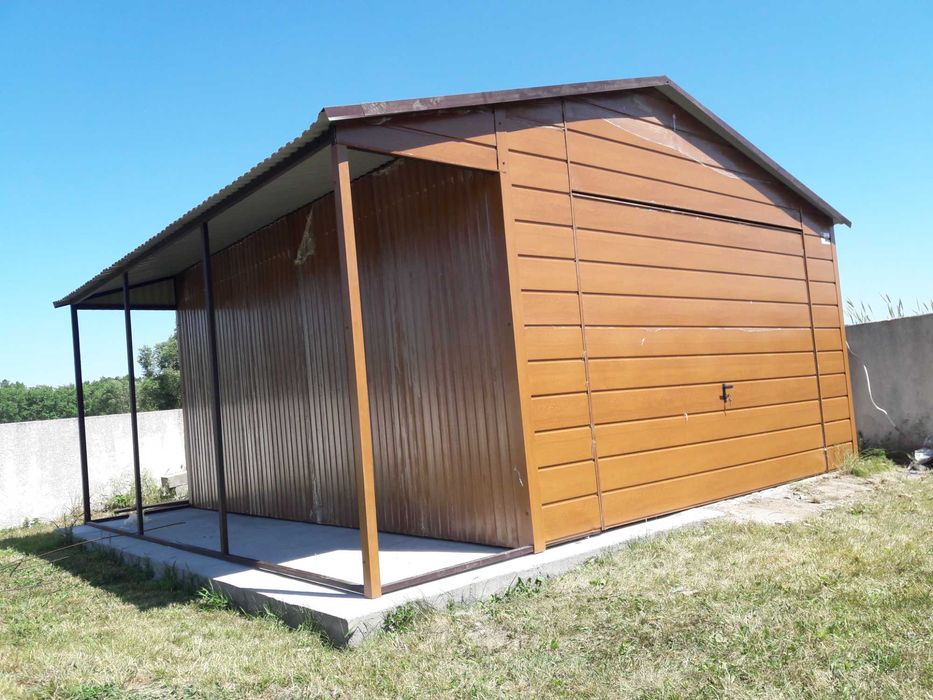 Garaż Blaszany Drewnopodobny , Garaże Blaszane , Blaszak  - ESSTAL*