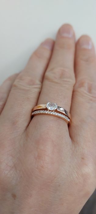 Pierścionek Różowe złoto gr.585 WYPRZEDAŻ!!!