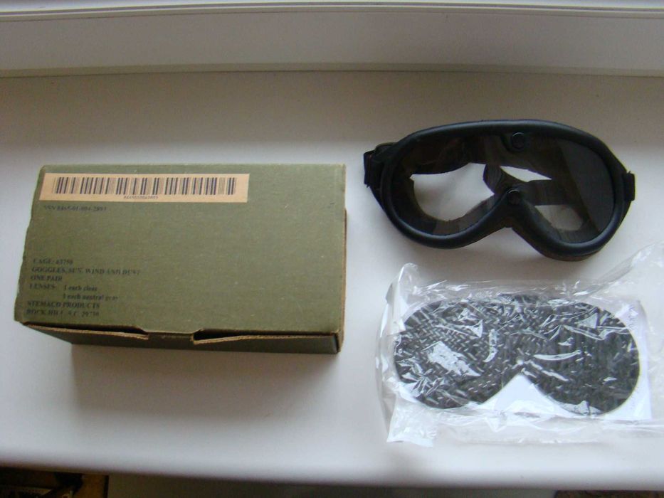 Тактические очки Googles sun, wind and dust со сменными линзами.