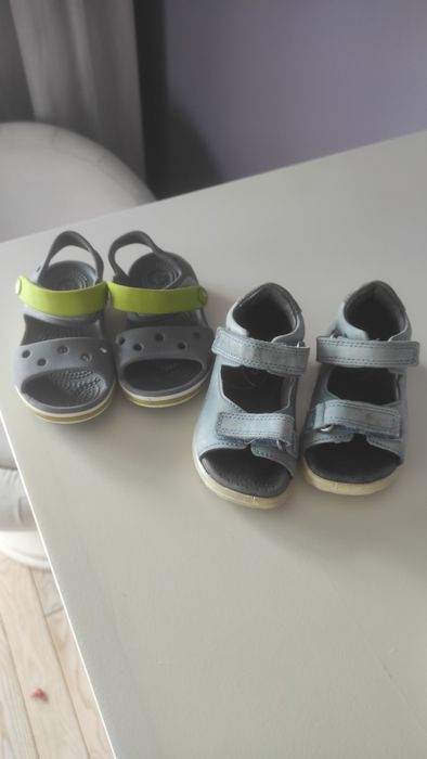 Crocs C7, шкіряні босоніжки ecco 21 розмір