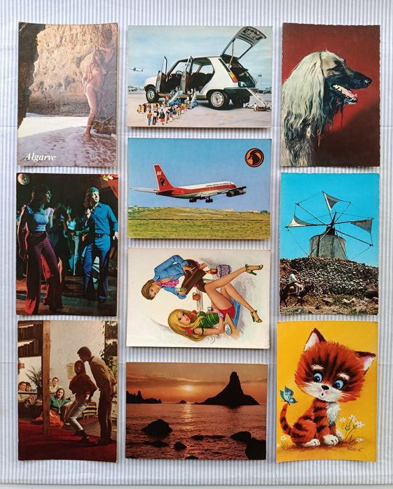 POSTAIS: Macau, Paris, Montreal (Canadá), Açores e outros diversos