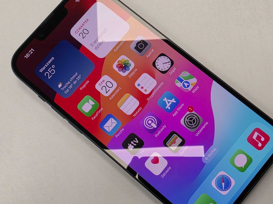 iPhone 14 Plus Dual SIM (SIM + eSIM) 128GB/ Midnight/ BAT 82%/ Grade B+/ + ładowarka/ GW 6 MSC
