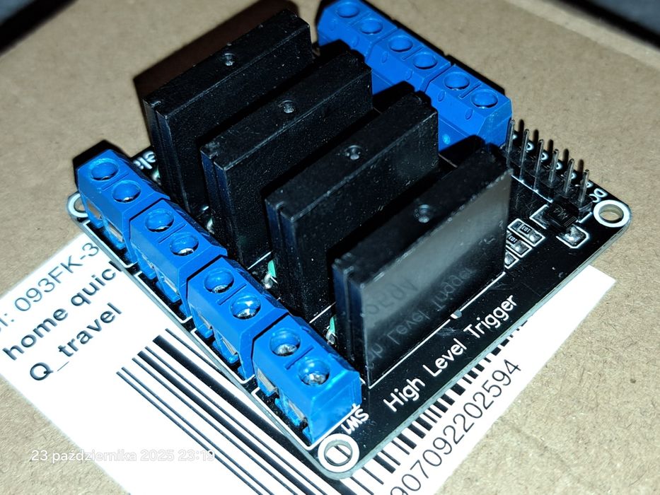 przekaźnik półprzewodnikowy ssr arduino 4 kanały