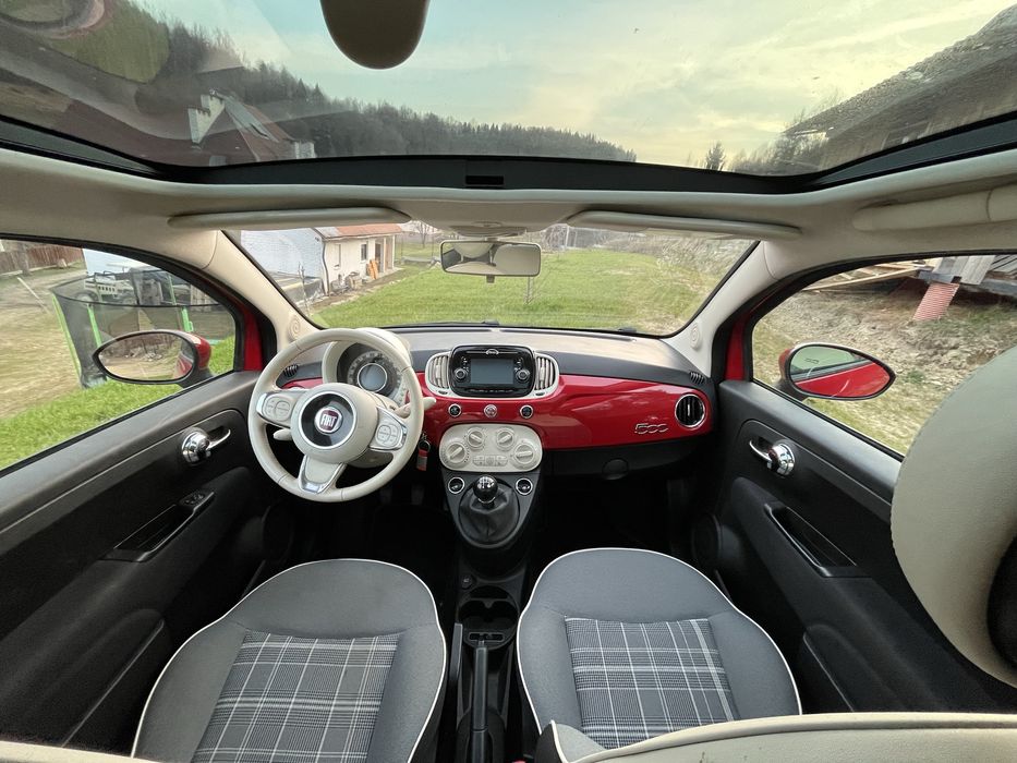 Fiat 500 1.2 panorama 2018rok navigacja