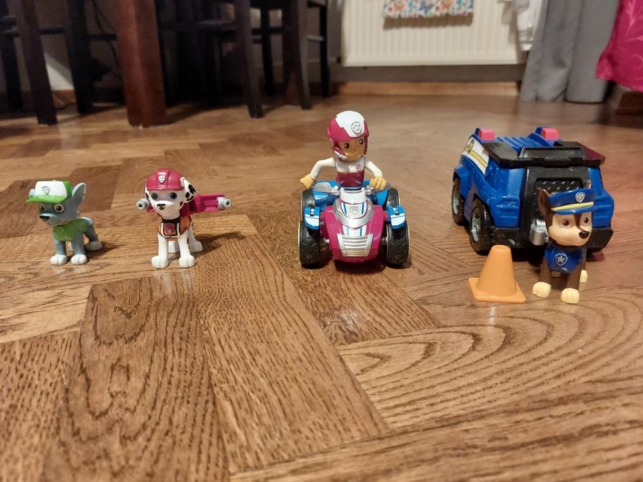 Psi patrol, pieski z pojazdami