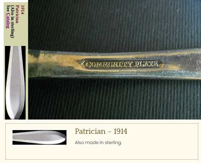 Мельхиоровый старинный набор