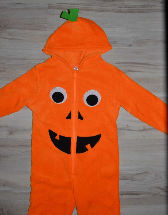 1^  dynia Halloween strój przebranie piżama 7/8  Lat_ 122/128