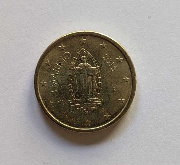 Moeda - 50 cêntimos / 0,50€ - San Marino - 2019