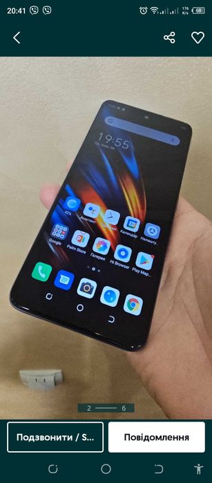 Смартфон Tecno pova-2 le7n 4/128gb,акамулятор 7000мА/г,захисне скло,чо