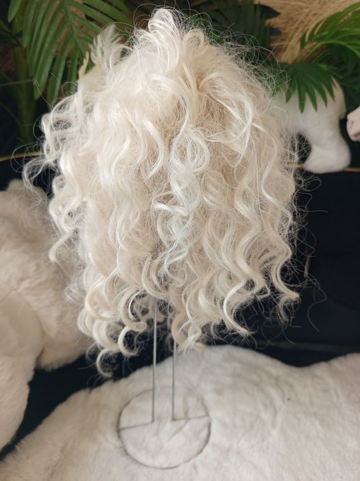 Nowy krab z grzywką afro jasny blond