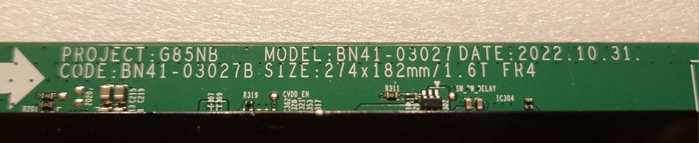 Monitor Samsung Odyssey Neo G7 LS32BG700  - płyta główna, tcon