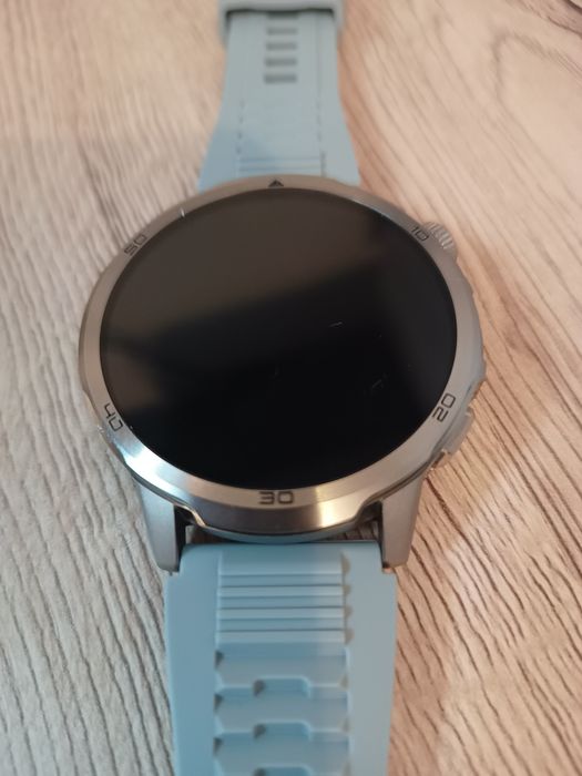 Smartwatch 1000mah amoled hd 1,85" srebrny/czarny
