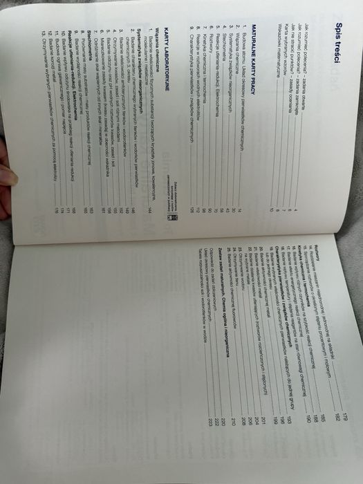 to jest chemia 1 maturalne karty pracy
