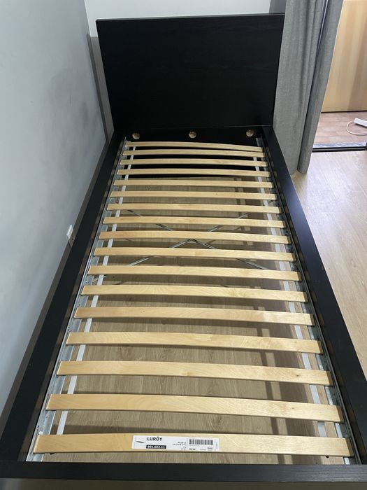 Cama Malm + colchão 90x200