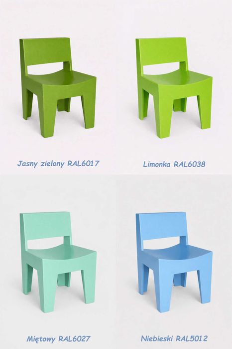 Stolik i krzesełko dla dzieci 2–6 lat – MDF, loft handmade OD STOLARZA