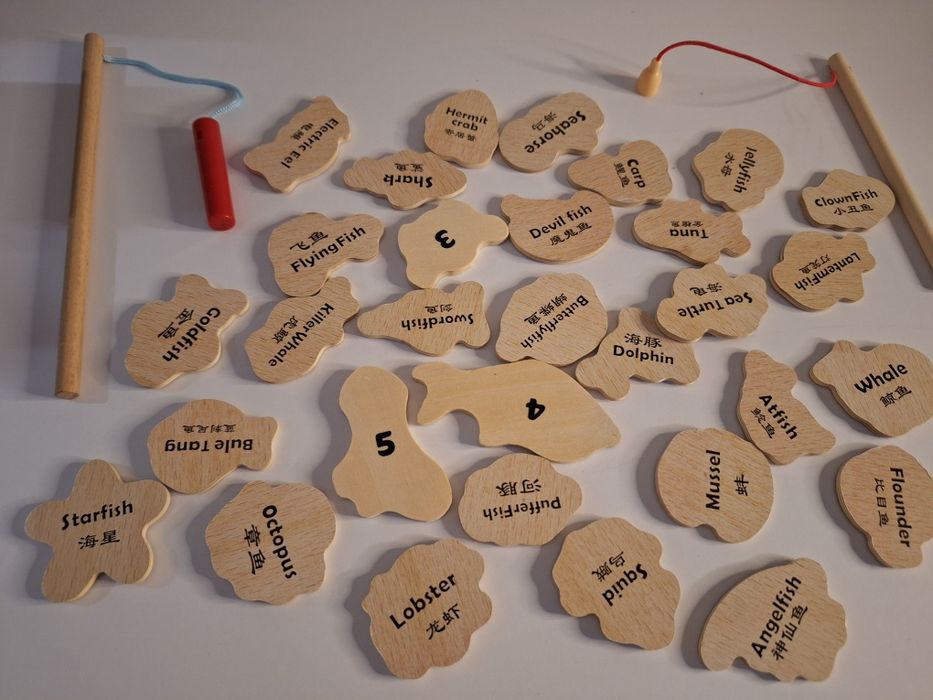 Магнітна дерев'яна рибалка