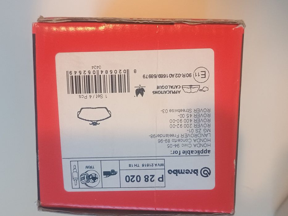 Klocki hamulcowe firmy Brembo