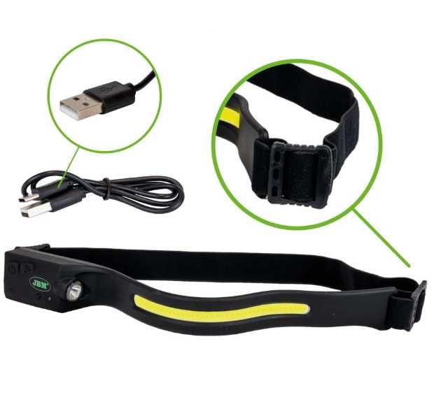 LANTERNA FRONTAL LED AJUSTÁVEL - 350LM  REF: 54004