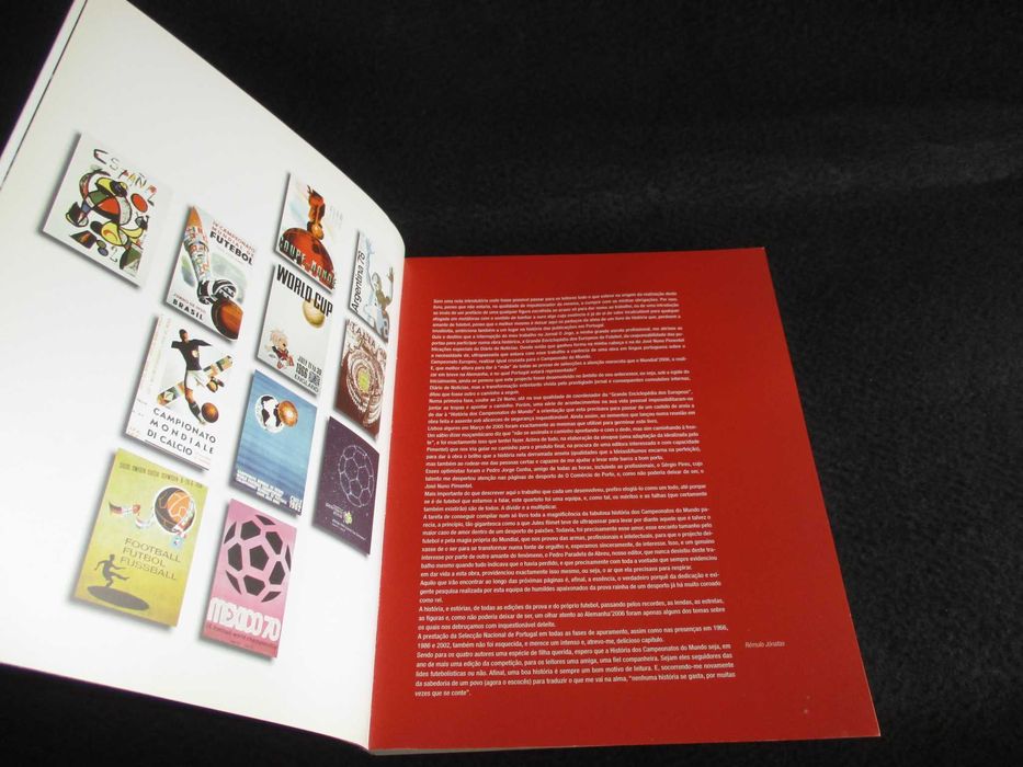 Livro A História dos Campeonatos do Mundo de Futebol Rémulo Jónatas