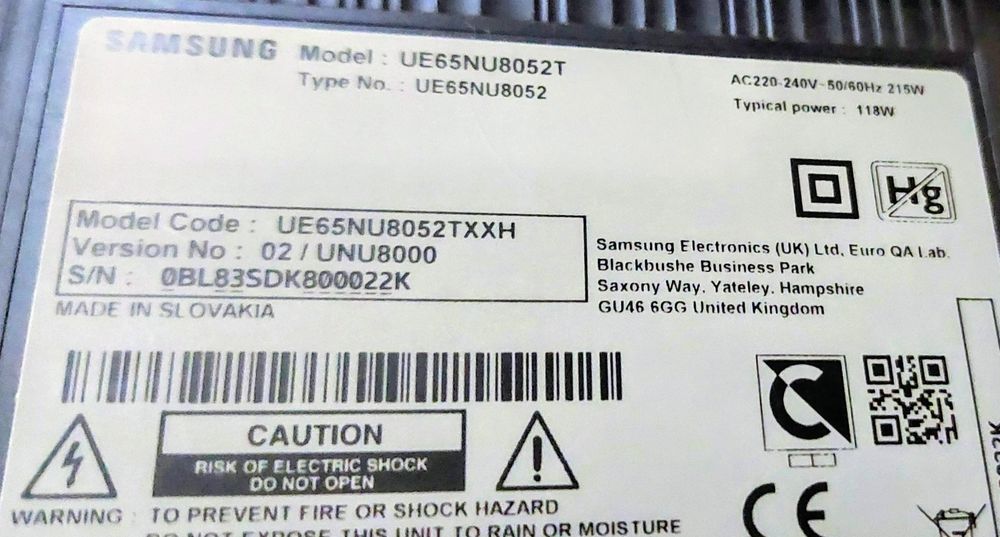 Telewizor Samsung 65 cali Smart 4K UHD HDR