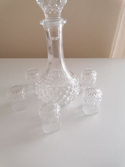 Conjunto de copos em cristal D'Arques , novo