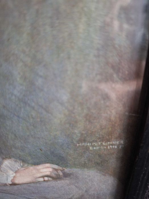 Reprodukcja obrazu z 1901  roku w ramce